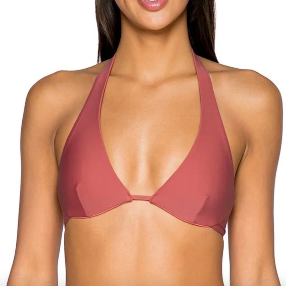 B Swim Tea Rose Hailey & Sol Slider Bikini Set
